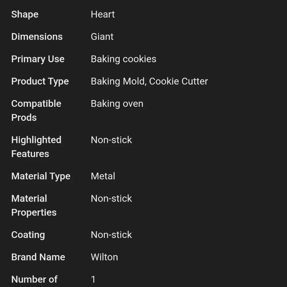 🆕 Giant Cookie Heart-Shaped Non-Stick Baking Pan